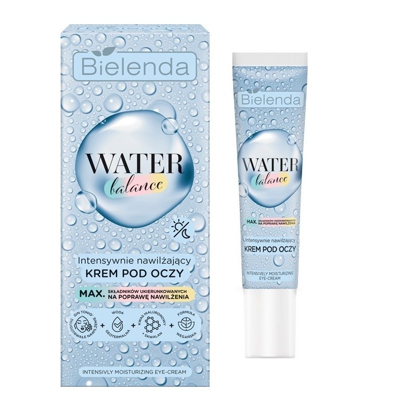 Bielenda Water Balance Intensywnie Nawilżający krem pod oczy na dzień i noc 15ml