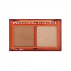 PASTEL Bronzer & Highlighter Set Zestaw do konturowania twarzy nr 01 - Sun Kissed  1szt