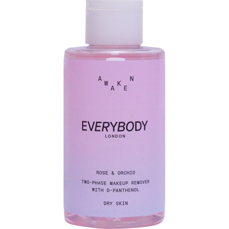 EVERYBODY Awaken Dwufazowy Płyn do demakijażu do cery suchej - Róża i Orchidea 125ml