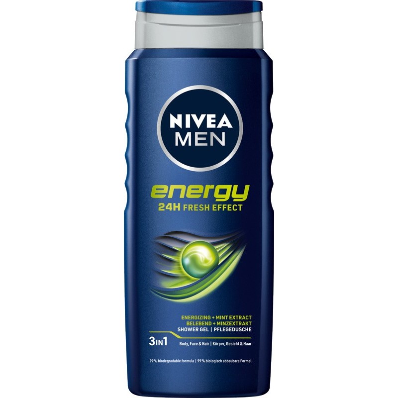 NIVEA MEN Żel pod prysznic Energy 24H Fresh Effect 500 ml