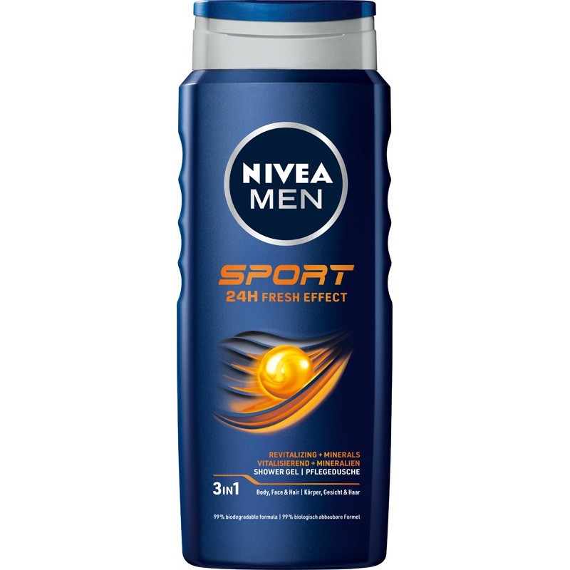 NIVEA MEN Żel pod prysznic Sport 24H Fresh Effect 500 ml