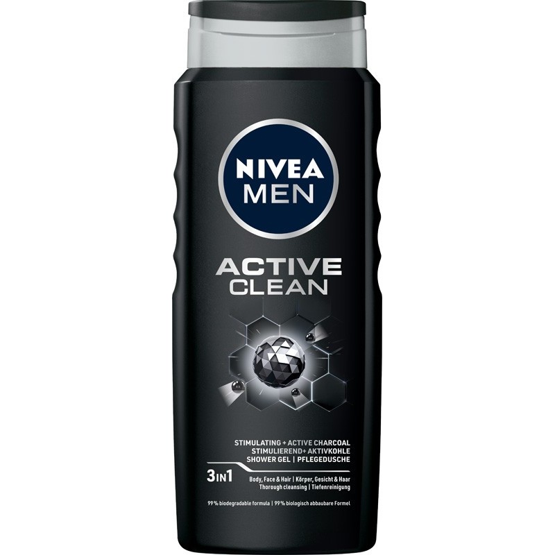 NIVEA MEN Żel pod prysznic Active Clean 500 ml