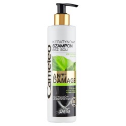 DELIA COSMETICS CAMELEO ANTI DAMAGE Keratynowy szampon bez soli do włosów zniszczonych 250 ml