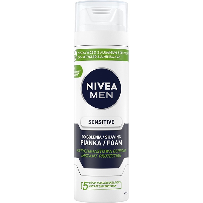 NIVEA MEN Łagodząca pianka do golenia Sensitive 200 ml