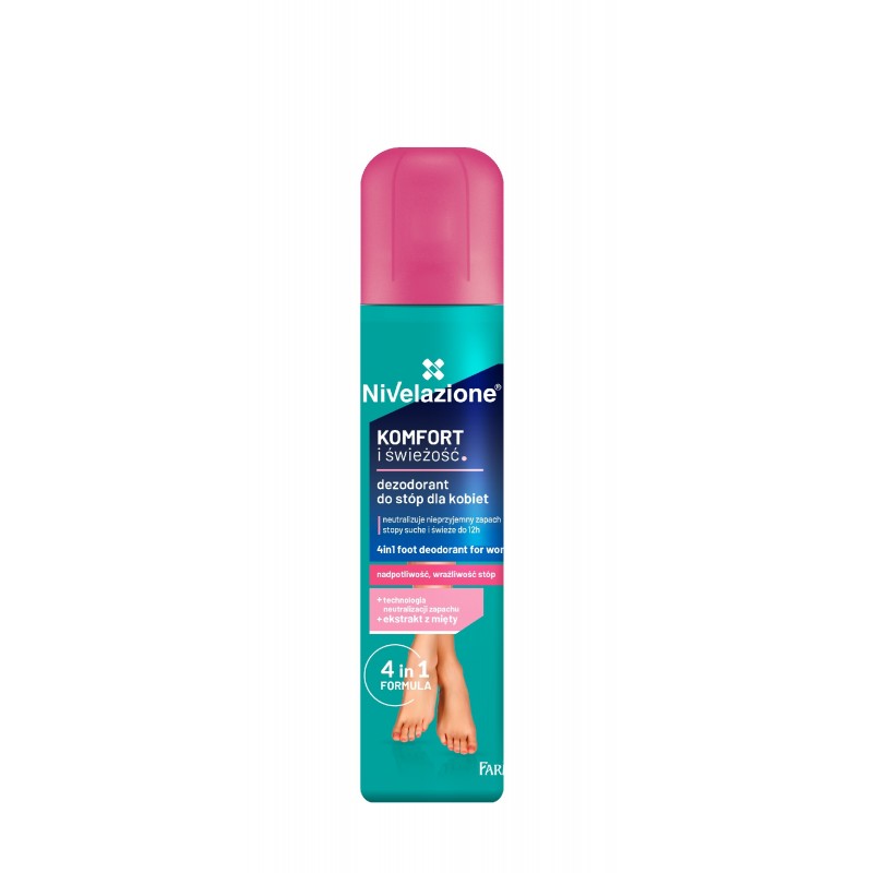 Farmona Nivelazione Stopy Dezodorant do stóp 4w1 dla kobiet Komfort i Świeżość  180ml