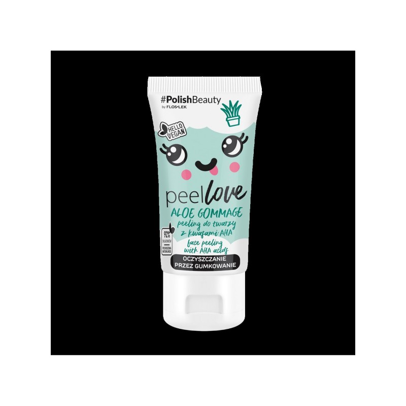 Floslek PEELLOVE® ALOE GOMMAGE peeling do twarzy z kwasami AHA 75 ml