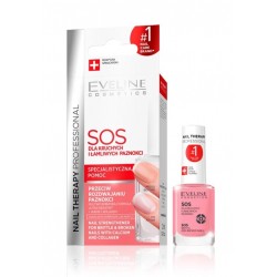 EVELINE Nail Therapy Professional SOS Odżywka wzmacniająca z wapniem i kolagenem 12 ml