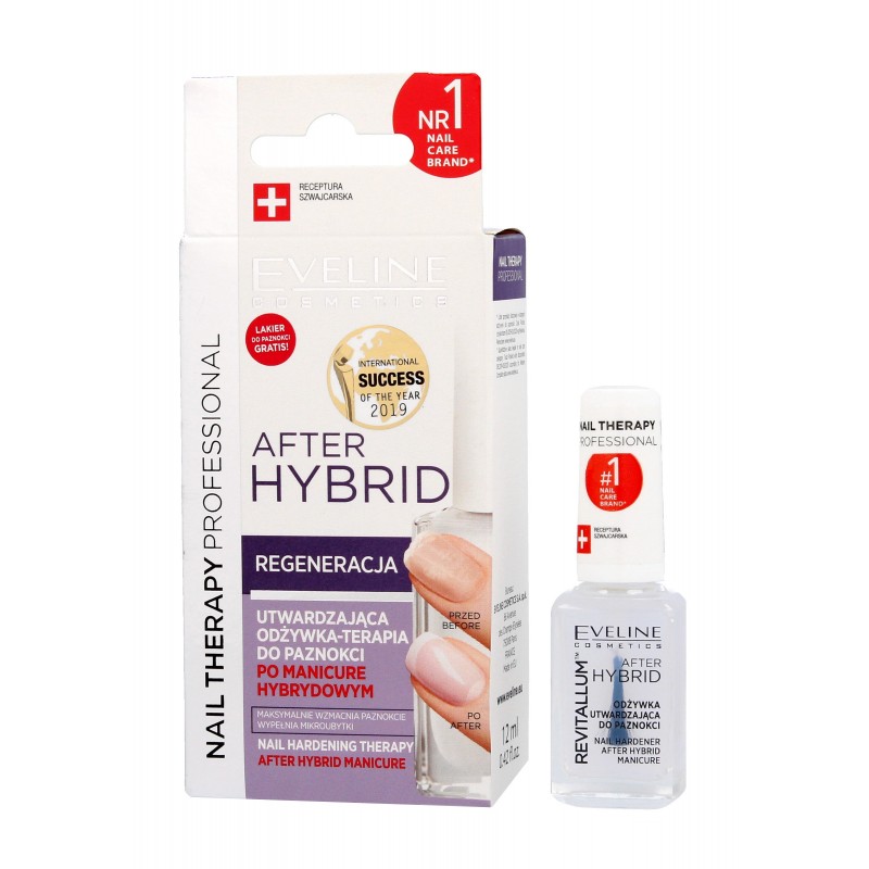 EVELINE Nail Therapy Professional Odżywka utwardzająca do paznokci After Hybrid 12 ml