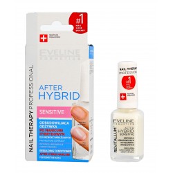 EVELINE Nail Therapy Professional Odżywka do paznokci odbudowująca After Hybrid Sensitive 12 ml
