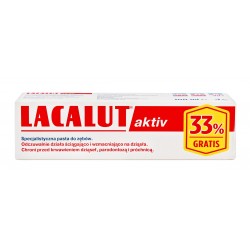 Lacalut Pasta do zębów Activ paradontoza 75ml + 33% gratis