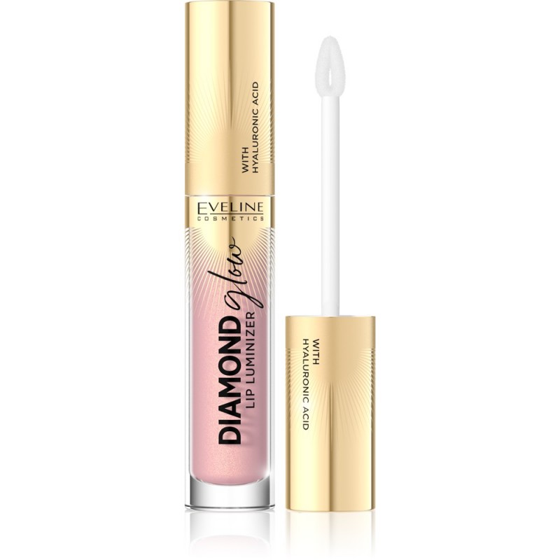 EVELINE Diamond Glow Lip Luminizer Błyszczyk do ust z kwasem hialuronowym nr 03 4.5 ml