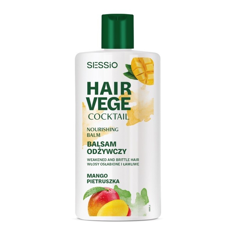 SESSIO Hair Vege Coctail Balsam odżywczy do włosów osłabionych i łamliwych - Mango i Pietruszka 300ml