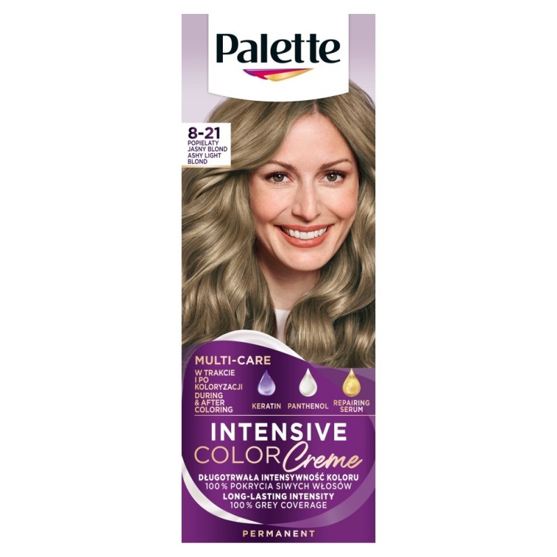 PALETTE Intensive Color Creme Krem koloryzujący nr 8-21 - popielaty jasny blond  1op.
