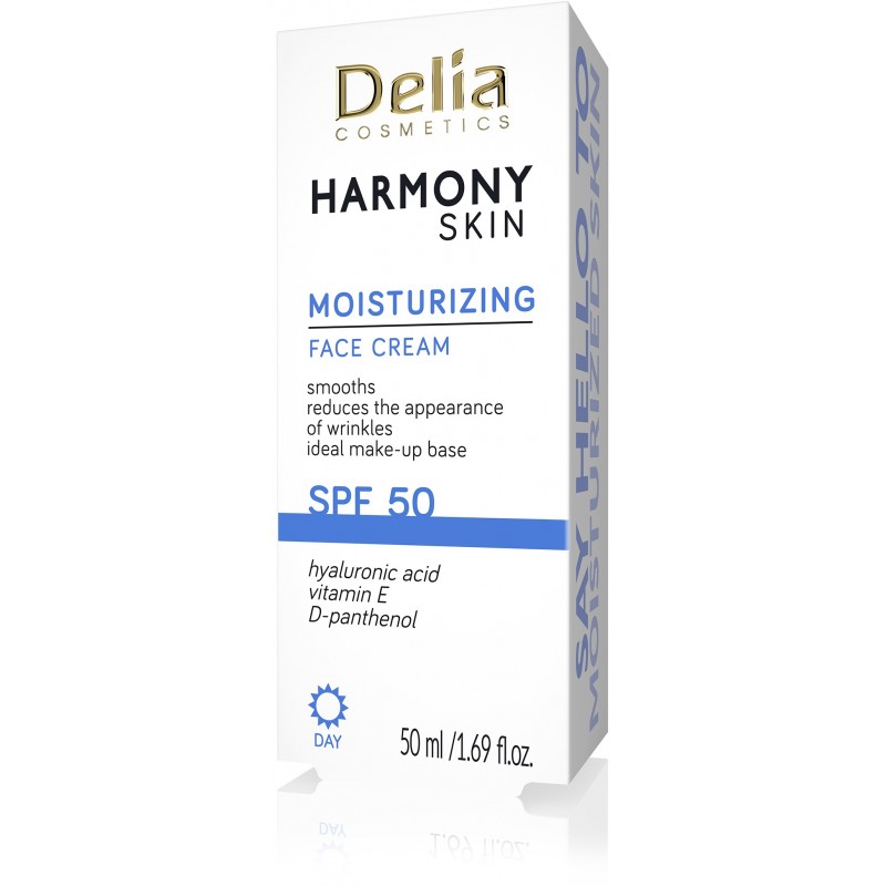 DELIA Harmony Skin Krem nawilżający z filtrem 50 SPF 50 ml