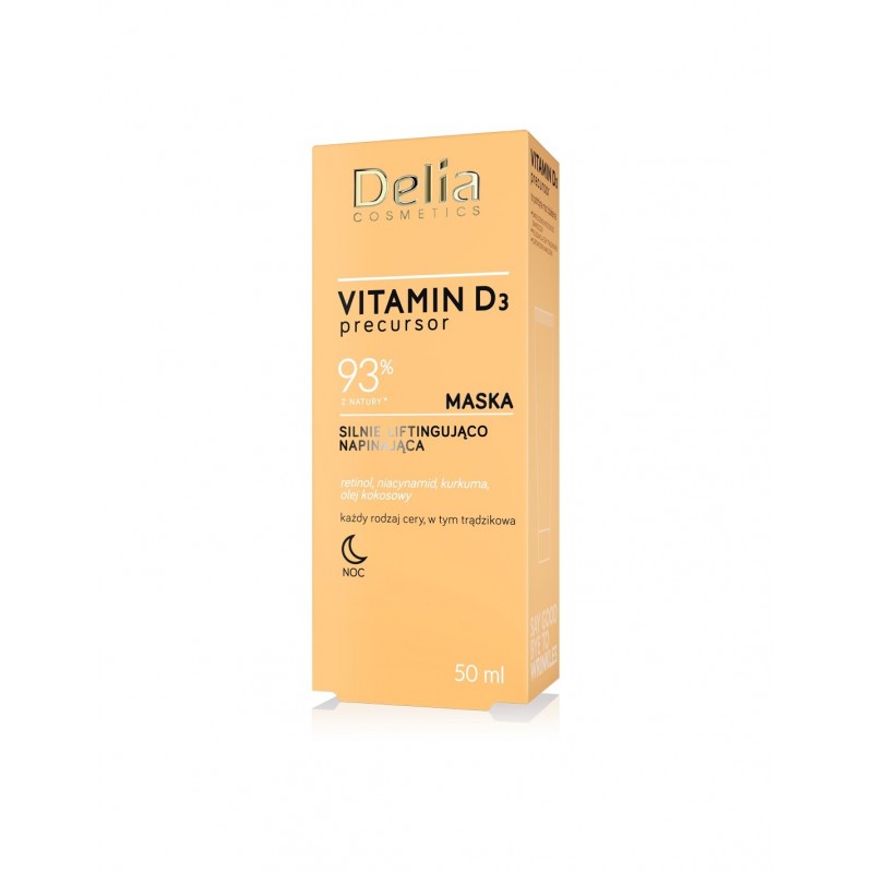 Delia Cosmetics Vitamin D3 Silnie Liftingująca Maska napinająca na noc 50ml