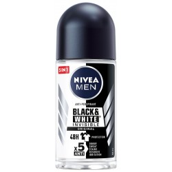 NIVEA MEN Antyperspirant w kulce Black & White Invisible Original 50 ml