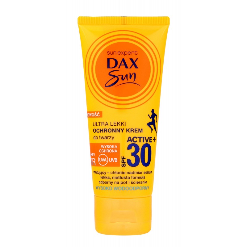 DAX Sun Ultralekki Ochronny Krem do twarzy SPF30 Active+  50ml
