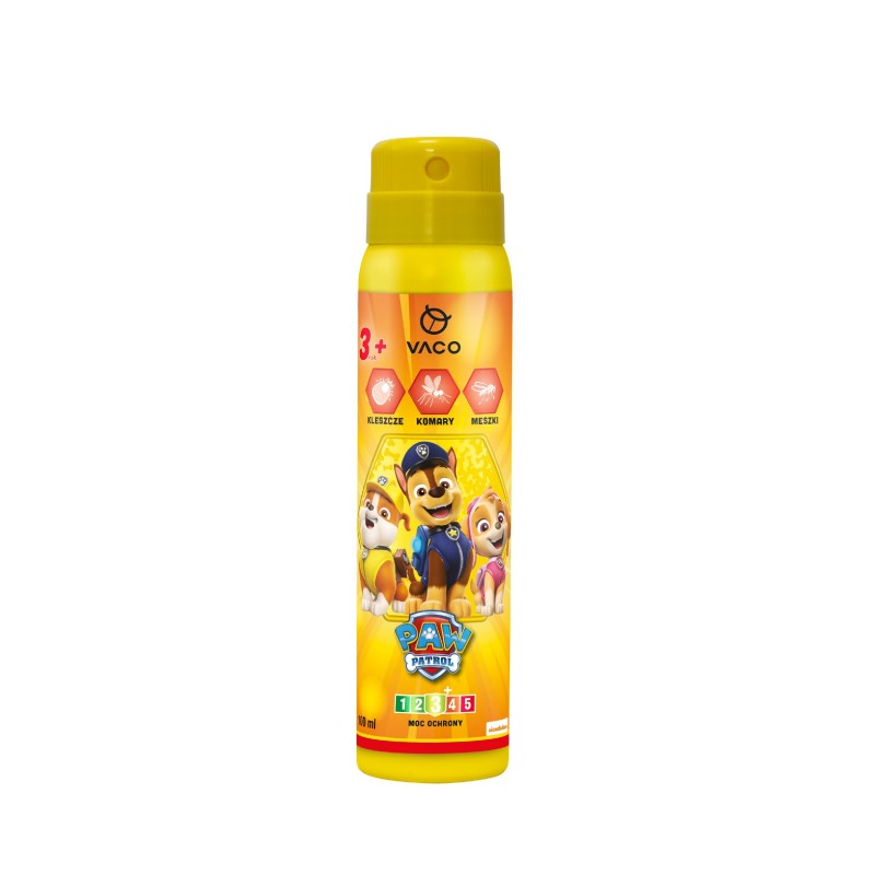VACO Paw Patrol Spray na komary,kleszcze i meszki -  dla dzieci (3+) 100ml