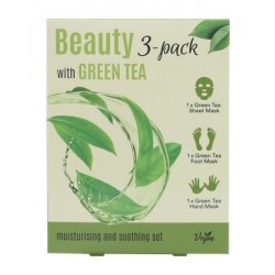 ECHOLUX Beauty 3w1 Green Tea Zestaw maseczek do ciała