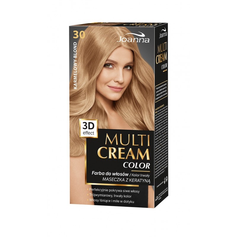 JOANNA Multi Cream Color Farba do włosów nr 30 Karmelowy Blond