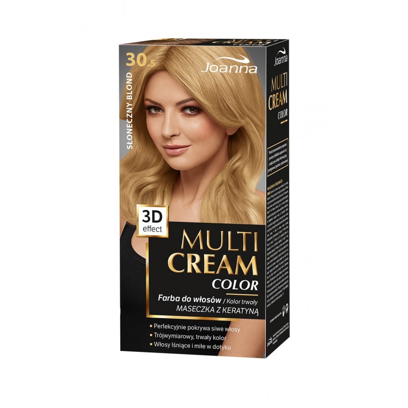 JOANNA Multi Cream Color Farba do włosów nr 30.5 Słoneczny Blond