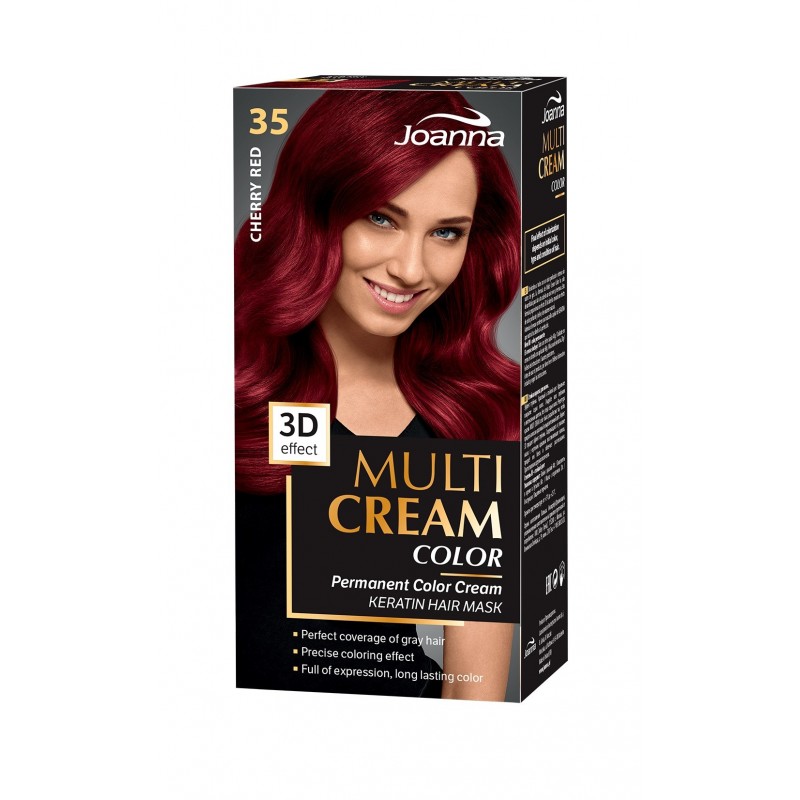 JOANNA Multi Cream Color Farba do włosów nr 35 Wiśniowa Czerwień