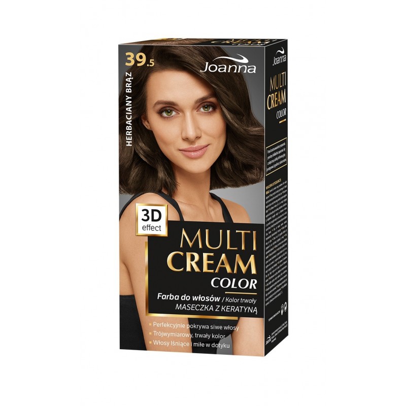 JOANNA Multi Cream Color Farba do włosów nr 39.5 Herbaciany Brąz
