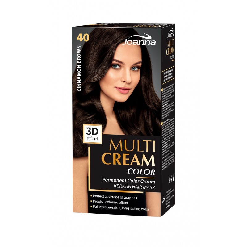 JOANNA Multi Cream Color Farba do włosów nr 40 Cynamonowy Brąz