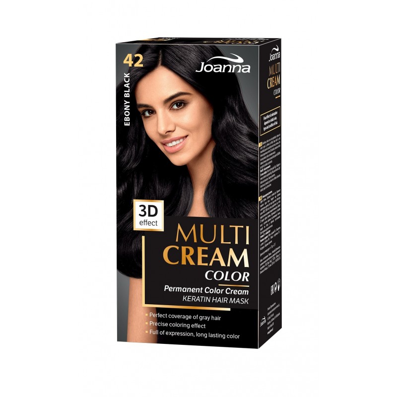 JOANNA Multi Cream Color Farba do włosów nr 42 Hebanowa Czerń