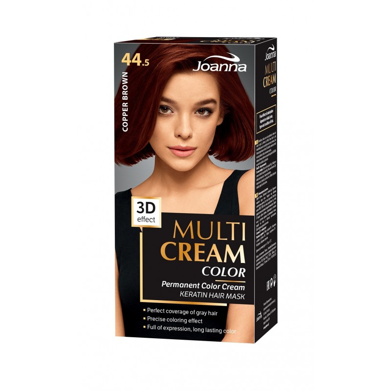 JOANNA Multi Cream Color Farba do włosów nr 44.5 Miedziany Brąz