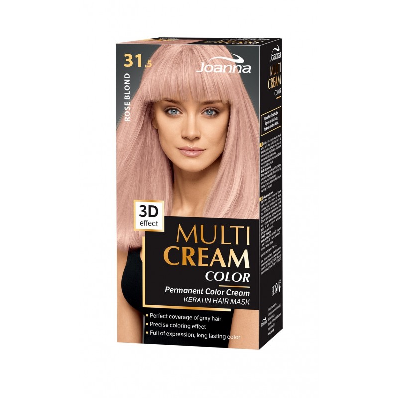 JOANNA Multi Cream Color Farba do włosów nr 31.5 Różany Blond