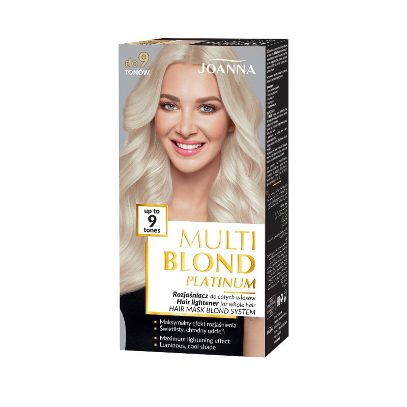 JOANNA Multi Blond Platinum Rozjaśniacz do całych włosów do 9 tonów