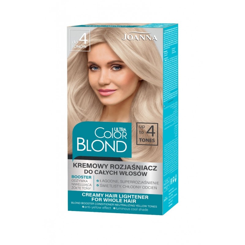 JOANNA Ultra Color Blond Kremowy rozjaśniacz do całych włosów do 4 tonów