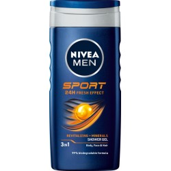NIVEA MEN Żel pod prysznic Sport 24H Fresh Effect 200 ml
