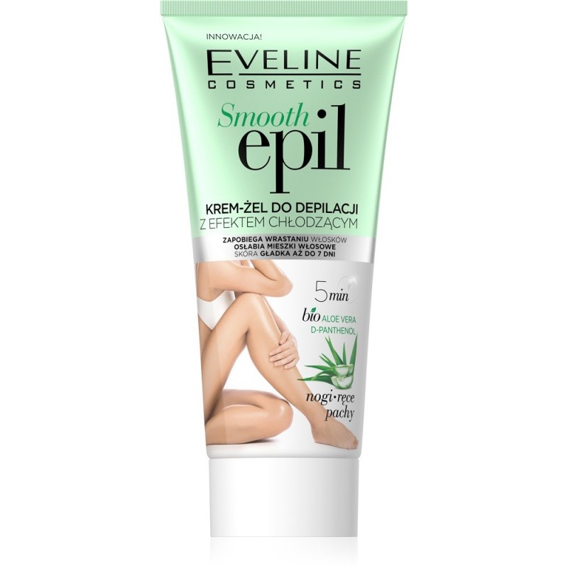 EVELINE Smooth Epil Krem-żel do depilacji z efektem chłodzącym - nogi, ręce, pachy 175 ml