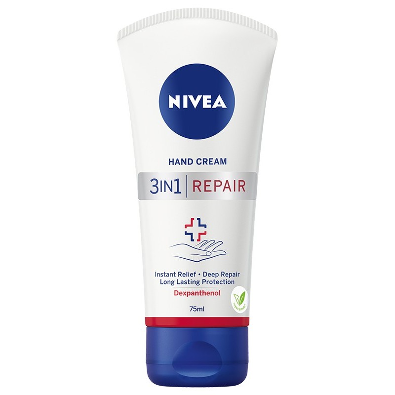 NIVEA Hand Cream Regenerujący krem do rąk z dekspantenolem 3w1 Repair Care 75 ml