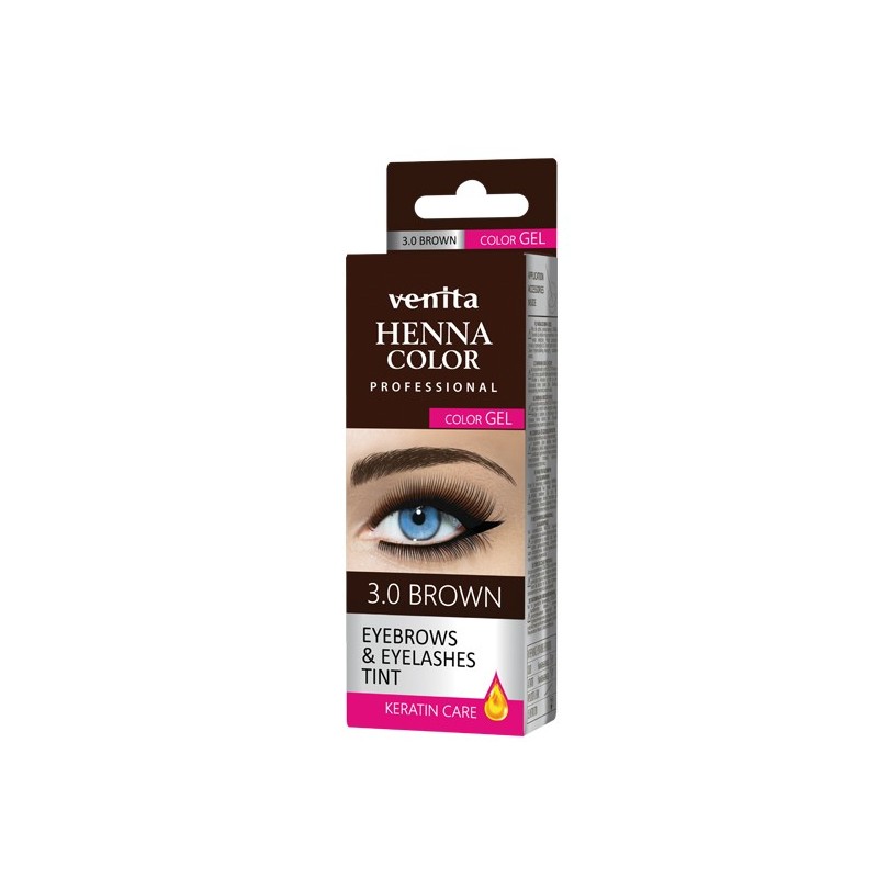 VENITA Henna Color Profesjonalna Żelowa Henna do brwi i rzęs - 31.0 Brown (brązowa) 1op.