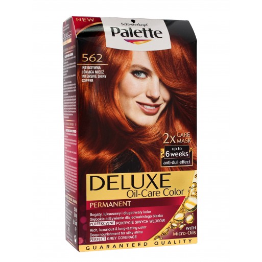 Palette Deluxe Farba do włosów permanentna nr 562 Intensywna Lśniąca Miedź  1op.