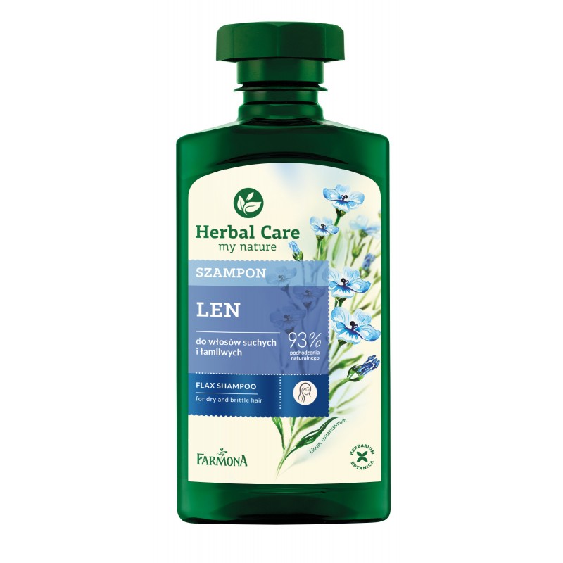 Farmona Herbal Care Szampon Lniany – Witalność i Blask 330ml