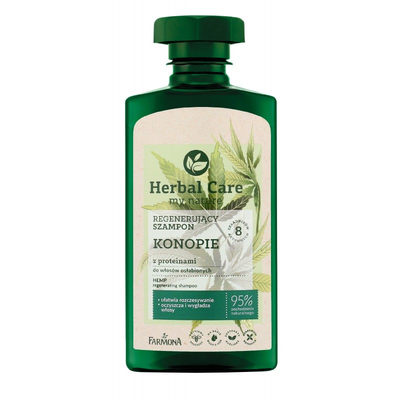 Farmona Herbal Care Regenerujący Szampon do włosów Konopie z proteinami  330ml