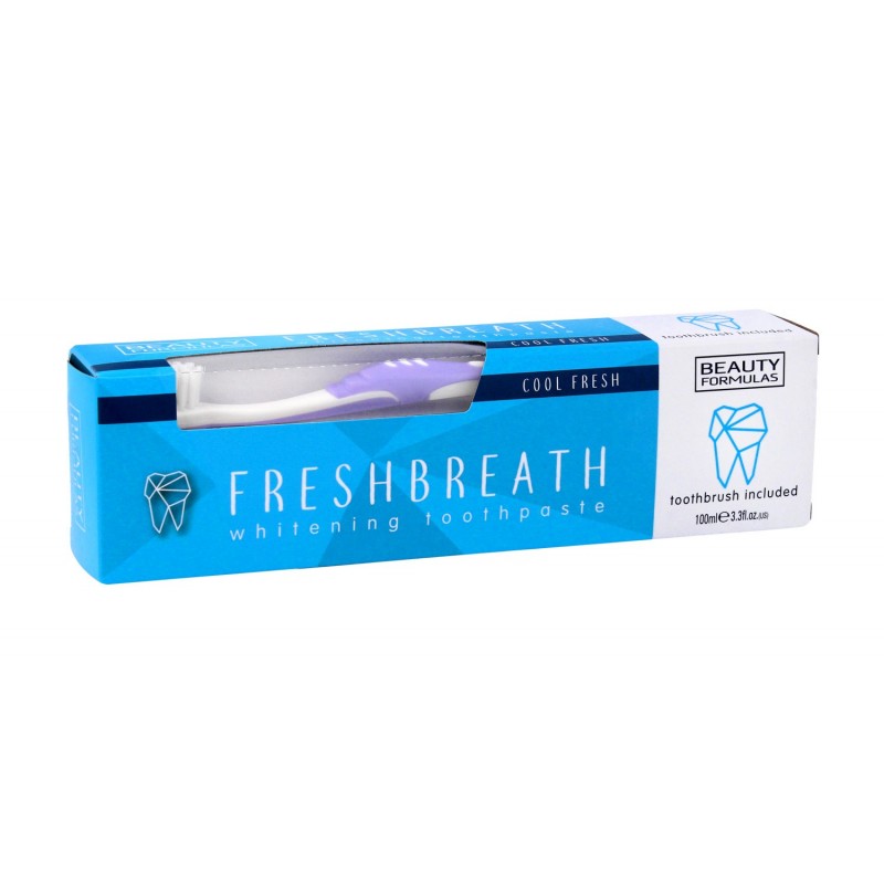 Beauty Formulas Wybielająca Pasta do zębów Freshbreath 100ml + szczoteczka