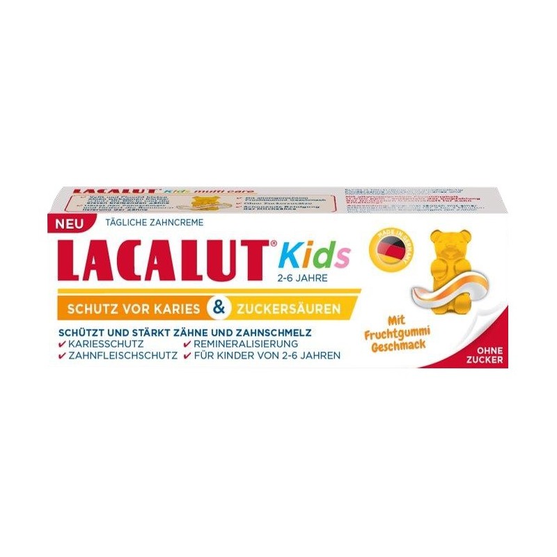 LACALUT Kids Pasta do zębów dla dzieci od 2-6 lat 55ml