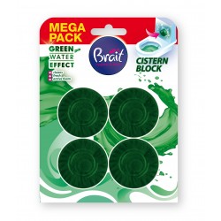 BRAIT Green Water Effect Krążek do WC Zielony 4 x 50 g