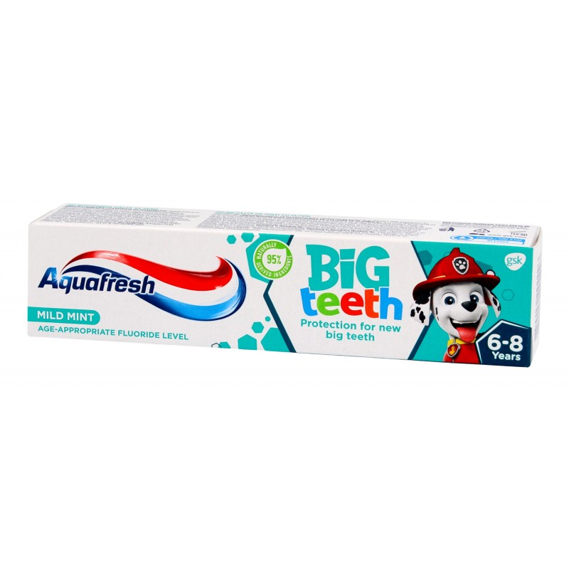 Aquafresh Pasta do zębów dla dzieci Big Teeth 6-8 lat Psi Patrol  50ml