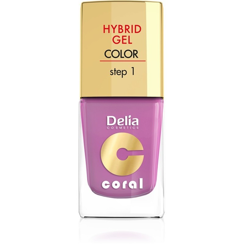 Delia Cosmetics Coral Hybrid Gel Emalia do paznokci nr 05 róż pudrowy 11ml