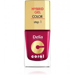 Delia Cosmetics Coral Hybrid Gel Emalia do paznokci nr 06 wiśniowy 11ml
