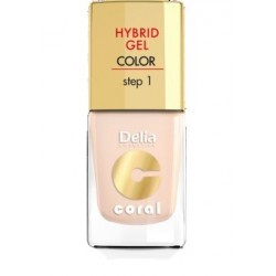Delia Cosmetics Coral Hybrid Gel Emalia do paznokci nr 20 ivory 11ml