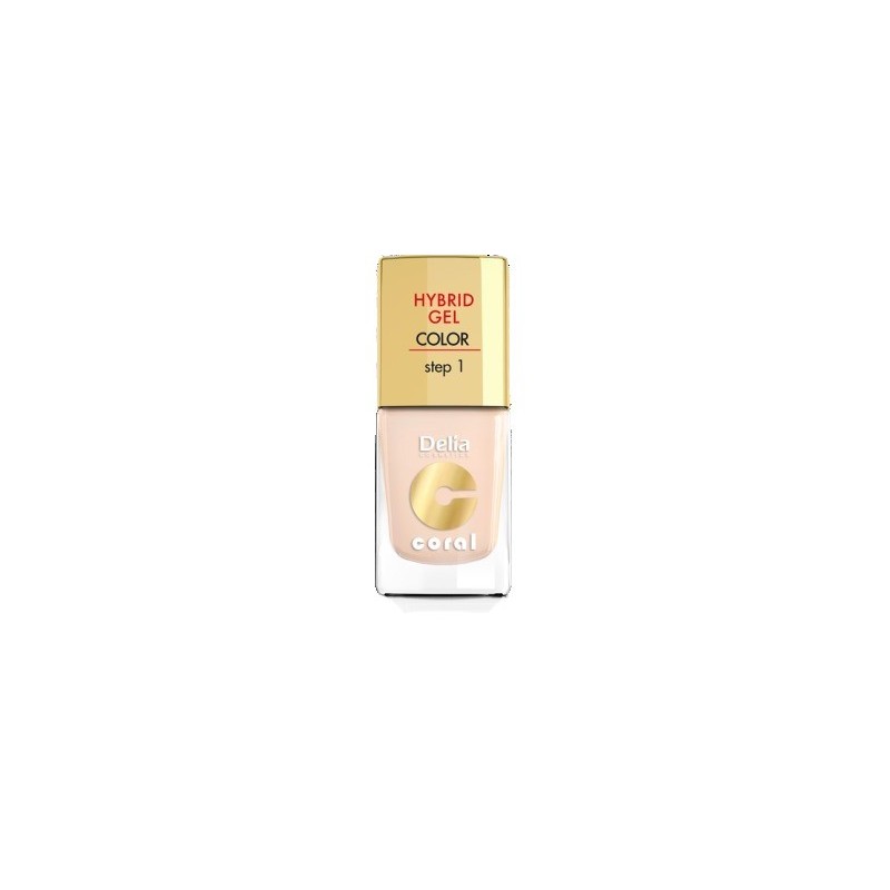 Delia Cosmetics Coral Hybrid Gel Emalia do paznokci nr 20 ivory 11ml