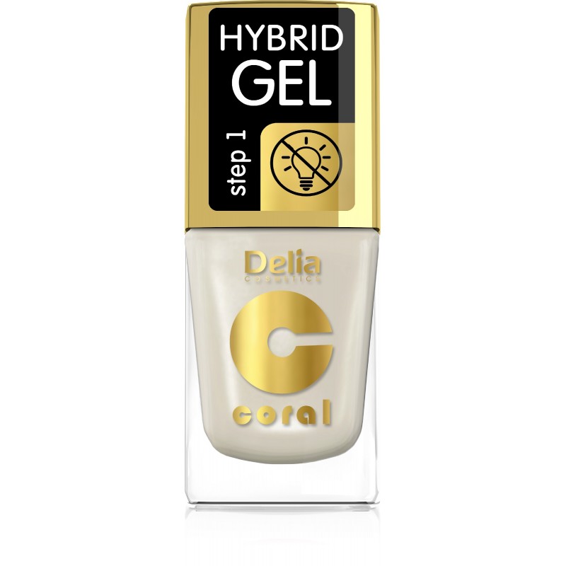 DELIA COSMETICS Coral Hybrid Gel Emalia do paznokci nr 65 11ml