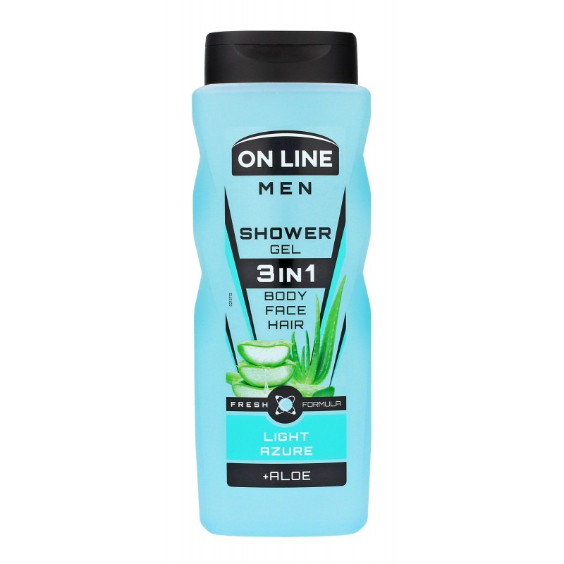 ON LINE Men Żel pod prysznic dla mężczyzn 3w1 Light Azure 410 ml